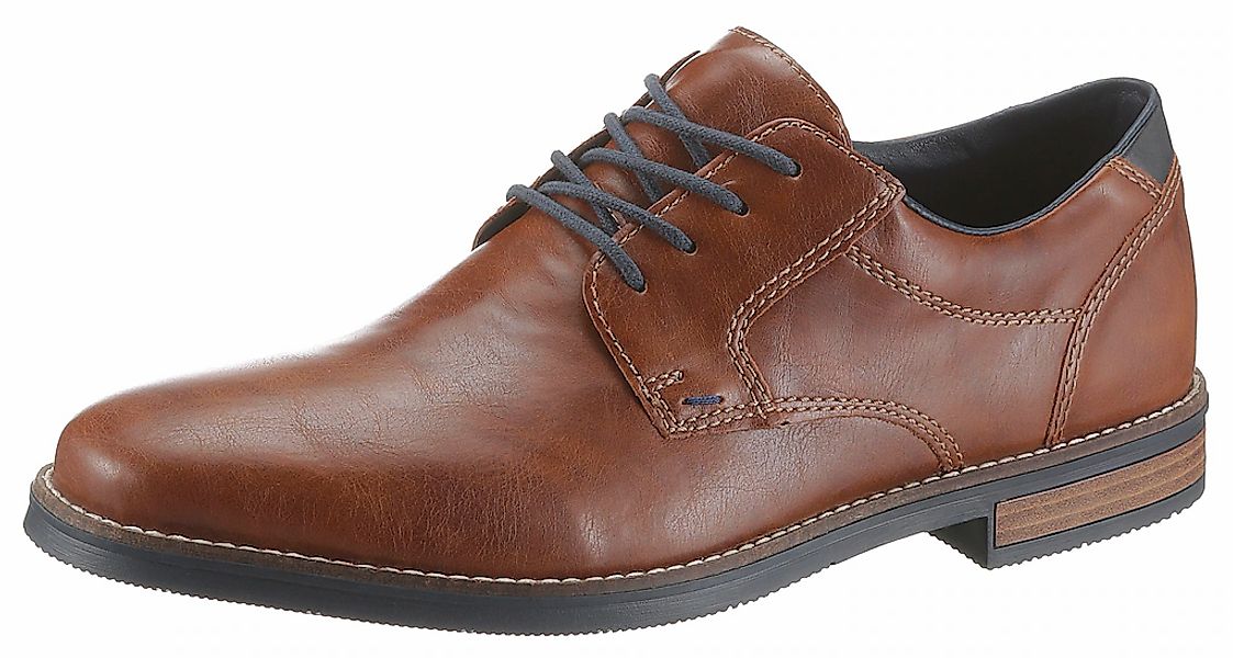 Rieker Schnürschuh mit modischen Ziernähten, Freizeitschuh, Halbschuh, Schn günstig online kaufen