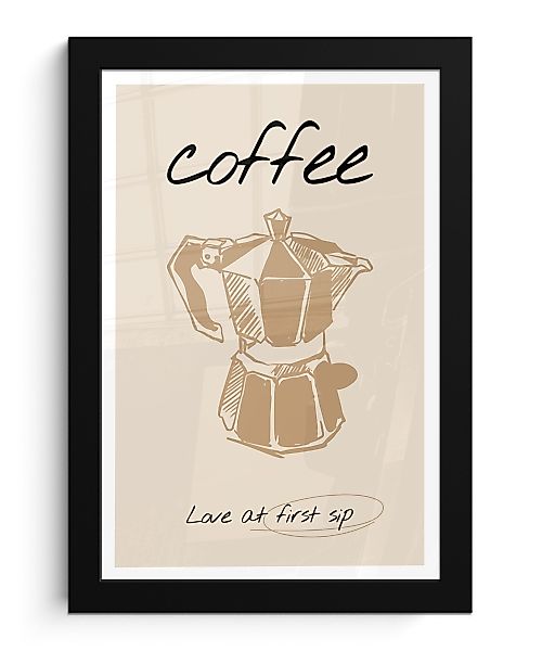 MuchoWow Poster Kaffee - Zitat - günstig online kaufen