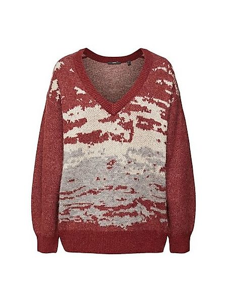 Esprit Collection V-Ausschnitt-Pullover V-Ausschnitt-Pullover aus Wollmix günstig online kaufen