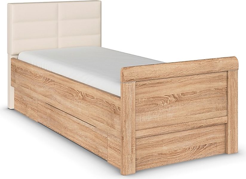 rauch Stauraumbett »Bett Einzelbett Stollenbett Bettkästen EVELYN«, in Komf günstig online kaufen