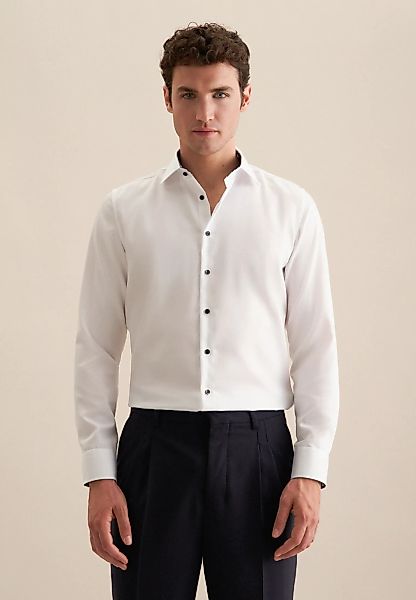 seidensticker Businesshemd "Slim", Slim Langarm Kentkragen Uni günstig online kaufen