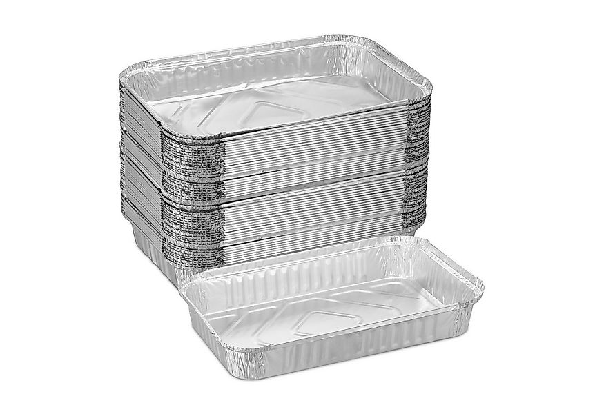 relaxdays Tropfschale Aluschalen Grill 50er Set, für Grill, (50-St., 50er S günstig online kaufen