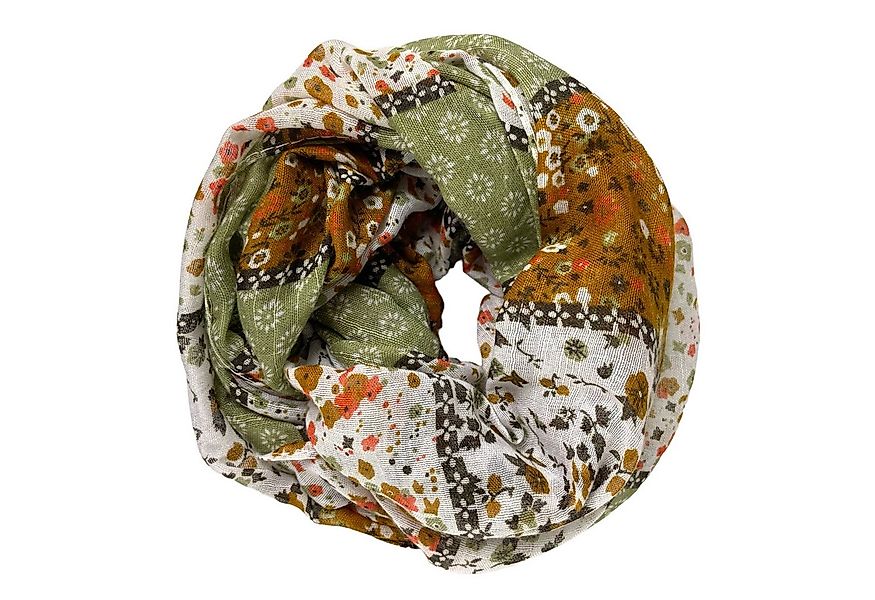 Taschen4life Loop leichter Damen Loop Schal, mit Streublümchen, vintage & m günstig online kaufen