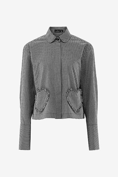 Hemdbluse cropped mit Herz-Taschen günstig online kaufen