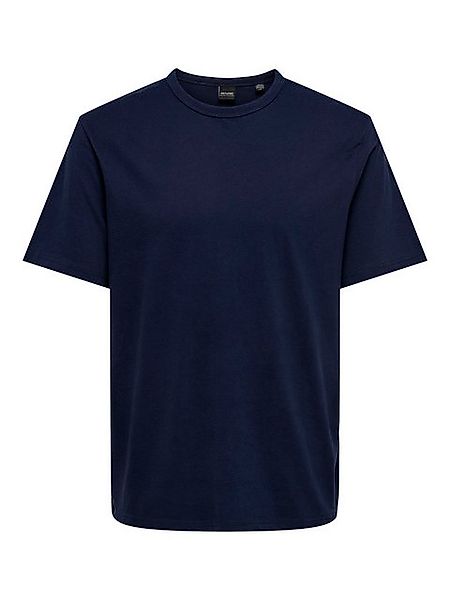 ONLY & SONS T-Shirt Weiches Rundhals Kurzarm ONSSMART Basic (1-tlg) ONSSMAR günstig online kaufen