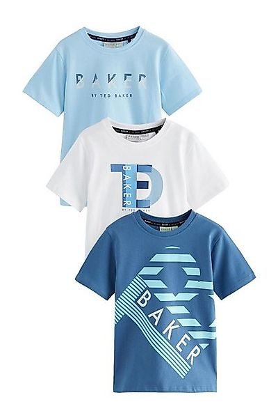 Baker by Ted Baker T-Shirt 3 x Baker by Ted Baker Grafik-T-Shirts Baumwolle günstig online kaufen