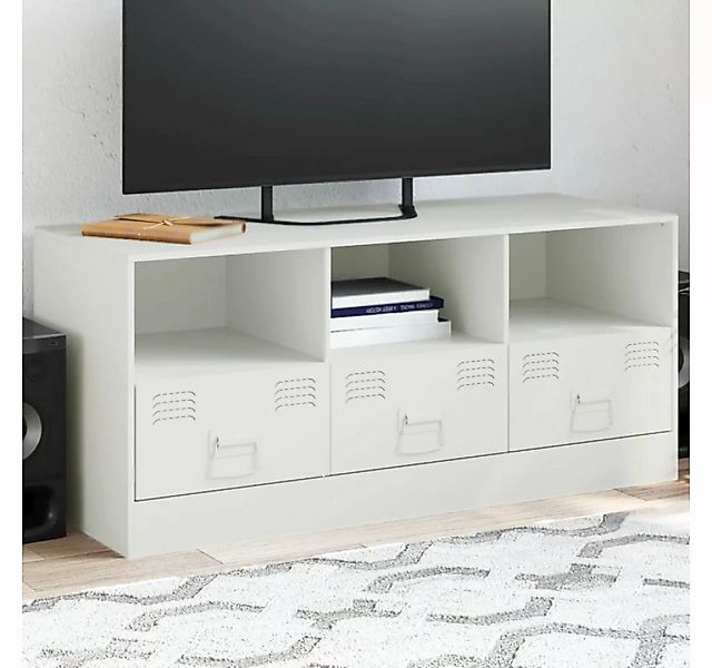 vidaXL TV-Schrank TV-Schrank Weiß 99x39x44 cm Stahl (1-St) günstig online kaufen