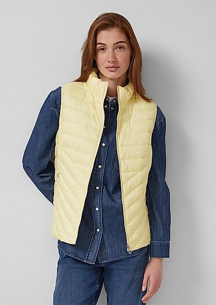 s.Oliver Outdoorjacke Outdoor-Weste Leichte Steppweste mit Stehkragen und P günstig online kaufen