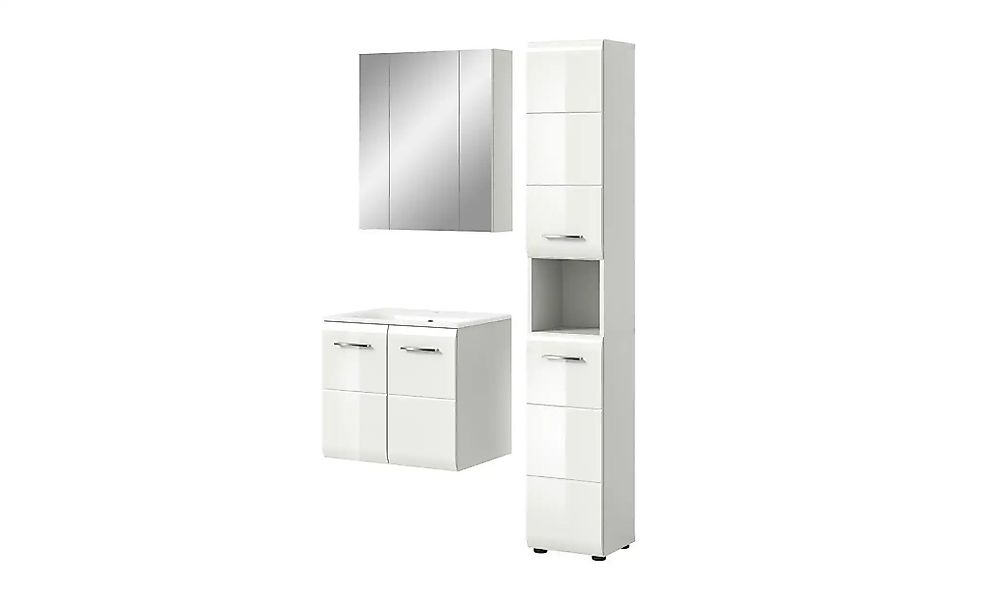 Badkombination   ¦ weiß ¦ Maße (cm): B: 105 H: 185 Schränke > Badschränke > günstig online kaufen