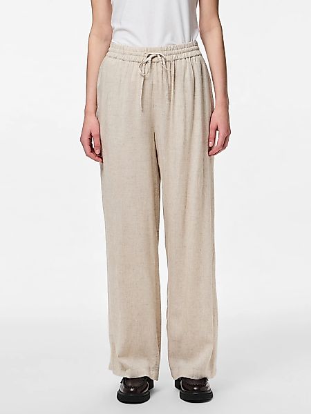 pieces Schlupfhose "PCPIA HW WIDE PANTS WVN NOOS", Sommerhose, mit Leinen günstig online kaufen