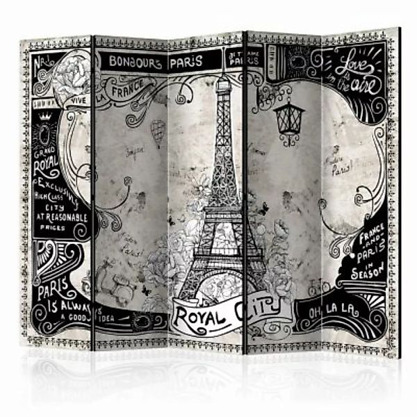 artgeist Paravent Bonjour Paris II [Room Dividers] mehrfarbig Gr. 225 x 172 günstig online kaufen