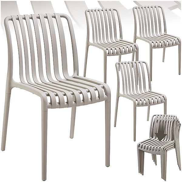 tectake Gartenstuhl Gartenstühle (Set, 4 St), günstig online kaufen