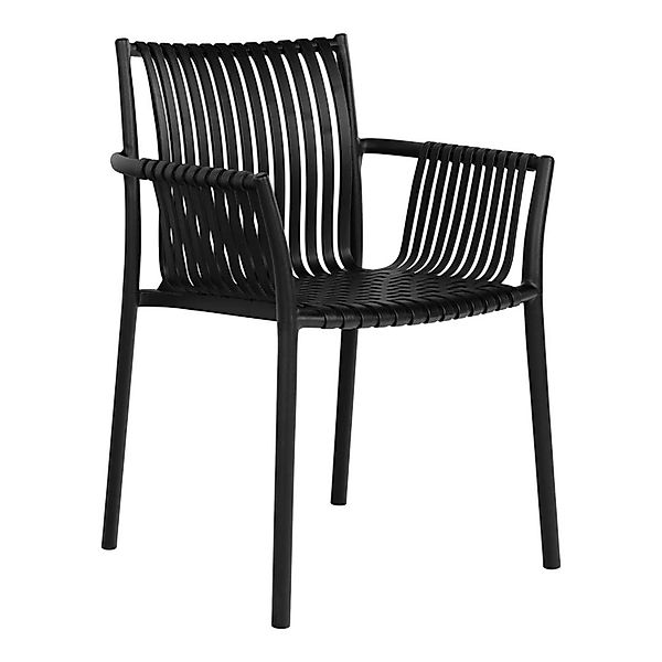 ebuy24 Tulsa Gartenstuhl Stapelbar Schwarz günstig online kaufen