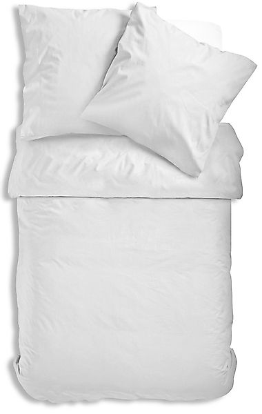 One Home Bettwäsche Uni Einfarbig, Mikrofaser, 4 teilig, mit Reißverschluss günstig online kaufen