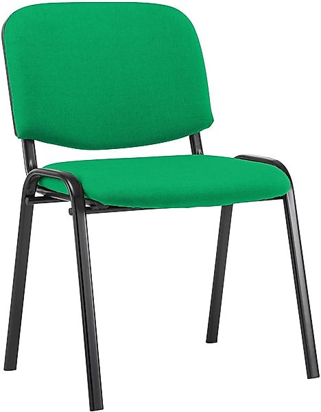CLP Besucherstuhl Ken, stapelbares Metallgestell, Stoff-Bezug günstig online kaufen