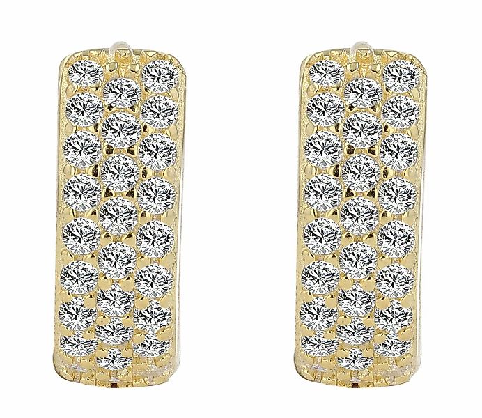 Adelia´s Klappcreolen "Damen Ohrringe – Klappcreole aus 925 Silber mit Zirk günstig online kaufen