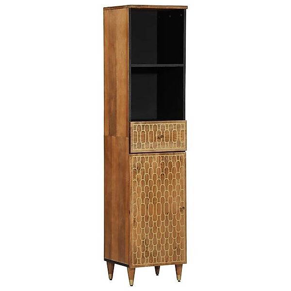 vidaXL Badezimmerspiegelschrank Badschrank 38x33x160 cm Massivholz Mango (1 günstig online kaufen