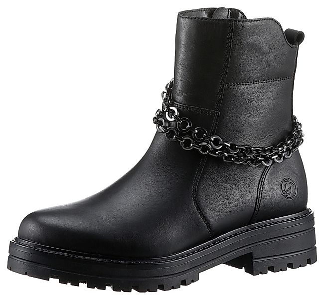 Remonte Elisabeth Hurley-Collection Stiefelette, Blockabsatz, Bikerboots, günstig online kaufen