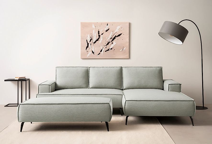 Home affaire Sitzgruppe "TVINNU, Polsterecke L-Form, Schlaffunktion, mit Ho günstig online kaufen