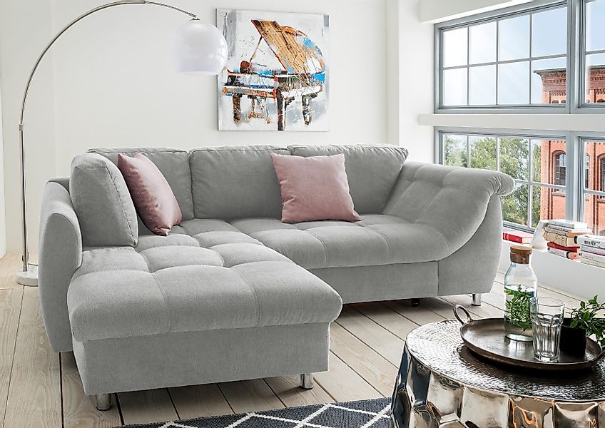 luma-home Ecksofa 17004, mit Ottomane links günstig online kaufen