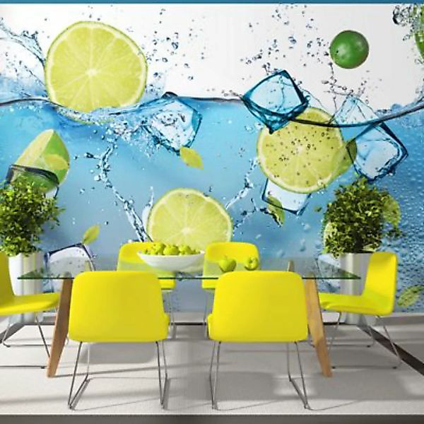 artgeist Fototapete Erfrischende Limonade mehrfarbig Gr. 300 x 210 günstig online kaufen