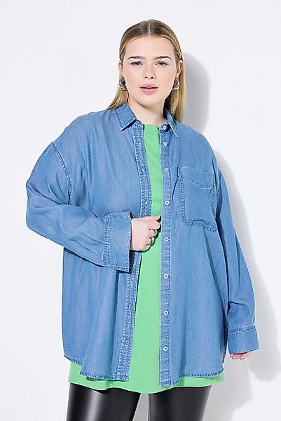 Studio Untold Hemdbluse Hemd in Jeansoptik Lyocell günstig online kaufen