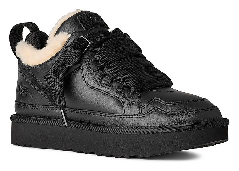 UGG LOWMEL LTHR Sneaker Midcut Sneaker, Schnürschuh mit Anziehlasche günstig online kaufen