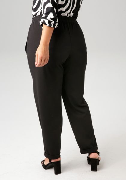 Aniston PLUS Schlupfhose aus elastischer Scuba-Crepé-Qualität günstig online kaufen