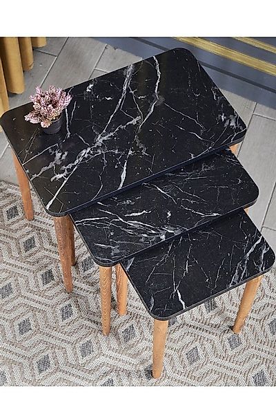 en.casa Couchtisch, gedrechselte Beine, schwarz 89321547 günstig online kaufen