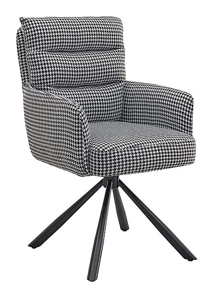 Stolkom Sp.z.o.o. Polsterstuhl PEPPI, Schwarz, Weiß, günstig online kaufen