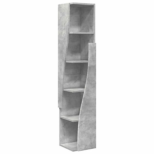 vidaXL Eckschrank Beton Grau 27,5x27x140cm Holzwerkstoff 889868 günstig online kaufen