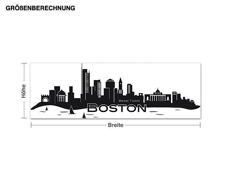 Wandtattoo Architektur & Skyline Boston günstig online kaufen