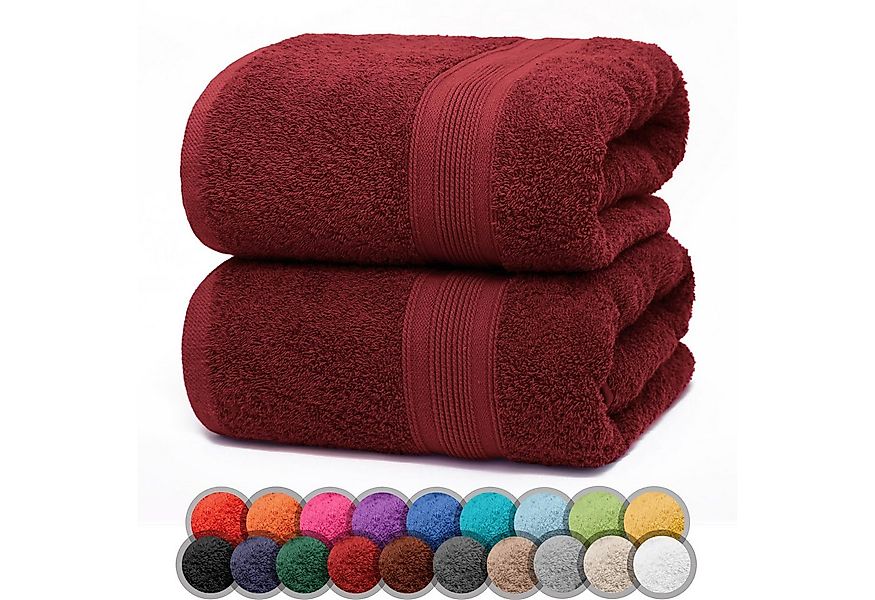 NatureMark Duschtücher 2er-Set Frottier Duschtücher 70x140cm, 100% Baumwoll günstig online kaufen