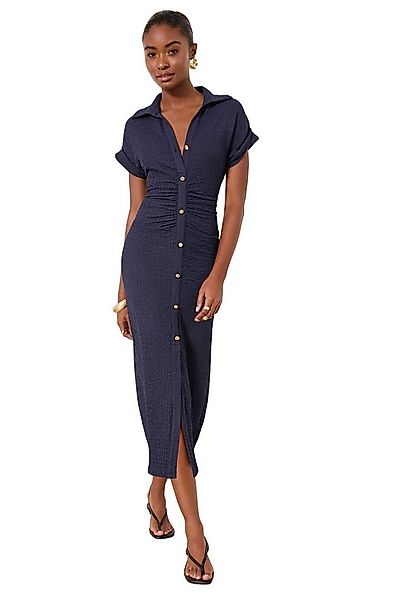 LIPSY Midikleid Lipsy kurzärmeliges Midi-Hemdblusenkleid, Regular (1-tlg) günstig online kaufen