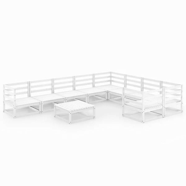 10-tlg. Garten-lounge-set Kiefer Massivholz günstig online kaufen