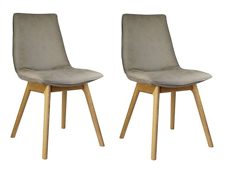 andas Esszimmerstuhl »Ramon« (Set) 2 Stk. Microfaser mit Massivholzbeinen, günstig online kaufen