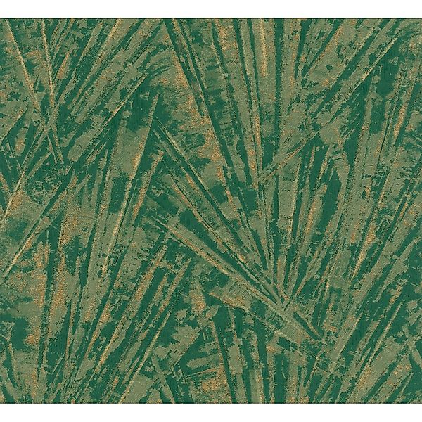 Marburg Vliestapete Papis Loveday Struktur Grün Gold FSC® günstig online kaufen
