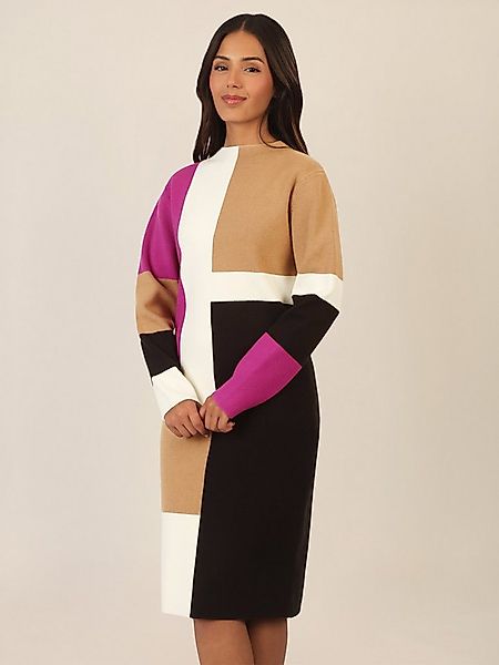 Apart Strickkleid mit grafischem Blockmuster günstig online kaufen