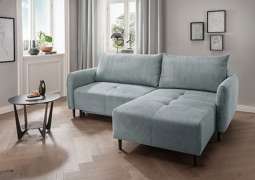 INOSIGN Ecksofa "Mara, L-Form, aktueller Cord Bezug und tolle Farben, schma günstig online kaufen