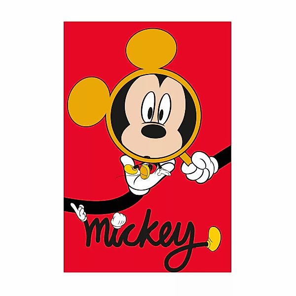 Komar Poster Mickey Mouse Magnifying Glass Disney B/L: ca. 50x70 cm günstig online kaufen