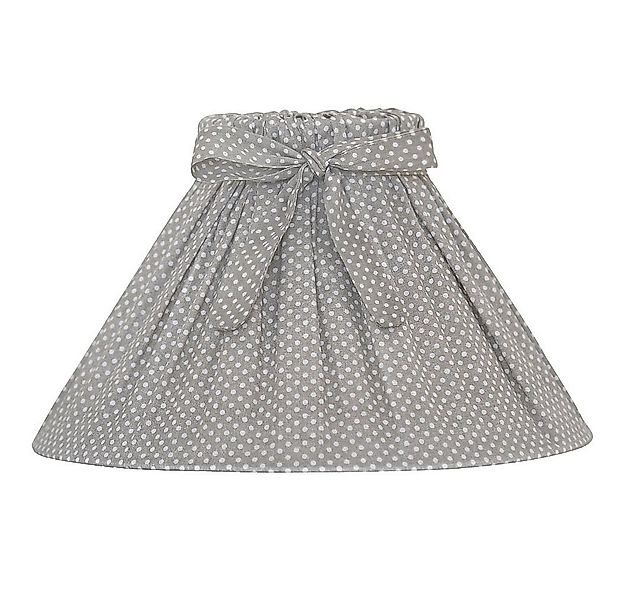 Grafelstein Lampenschirm Großer Lampenschirm STINE grau weiß gepunktet mit günstig online kaufen