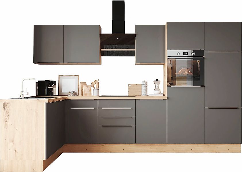 RESPEKTA Küchenzeile "Safado aus der Serie Marleen" Breite 340 cm, mit Soft günstig online kaufen