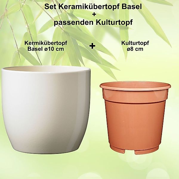 Heimwerkercenter Übertopf Set - Keramikübertopf Basel günstig online kaufen