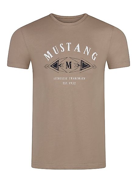 MUSTANG T-Shirt Herren Printshirt Regular Fit günstig online kaufen