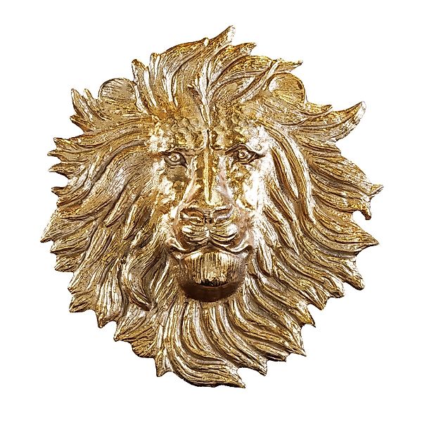 riess-ambiente Wanddekoobjekt WILDLIFE LION 35cm gold günstig online kaufen