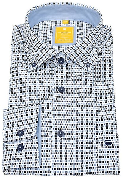 Redmond Langarmhemd leicht tailliert Button-Down-Kragen günstig online kaufen