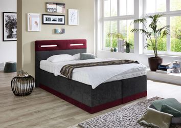 Westfalia Schlafkomfort Boxspringbett mit LED-Beleuchtung günstig online kaufen