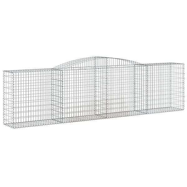 vidaXL Gabionen mit Hochbogen 3 Stk 400x50x100/120cm Eisen 1635488 günstig online kaufen