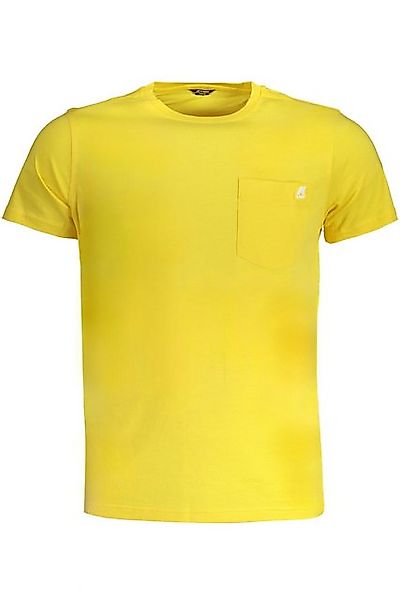 K-Way T-Shirt Herren Kurzarm T-Shirt Gelb mit Rundhals und günstig online kaufen