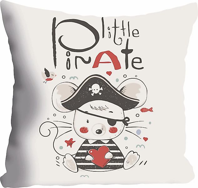 queence Dekokissen ""Little Pirate"" Kissenhülle ohne Füllung, 1 Stück günstig online kaufen